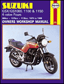 Suzuki GS/GSX1000, 1100 & 1150 4-valve Fours (79 - 88)