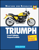 Triumph Drei - und Vierzylinder (Vergaser- Motoren) 1991 - 1999. 