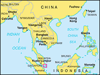 Singapore - Map - Carte - Karten - Singapour - Singapur