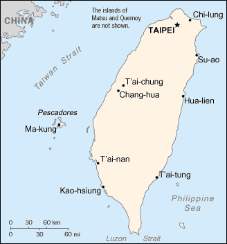 Taiwan map