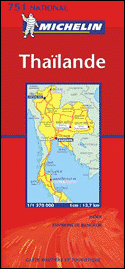 Carte routière : Thaïlande - Michelin Thailand Map