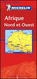 Afrique Nord et Ouest - Africa North & West Map