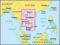 Vietnam - Laos - Cambodia - carte - map - karten